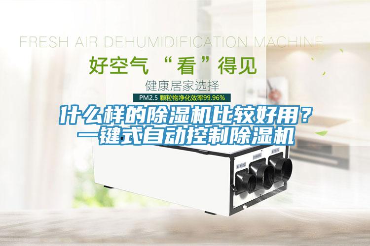 什么樣的除濕機比較好用？一鍵式自動控制除濕機