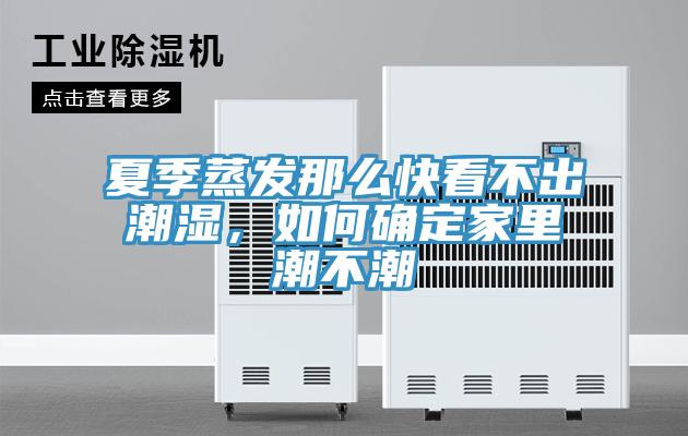 夏季蒸發(fā)那么快看不出潮濕，如何確定家里潮不潮