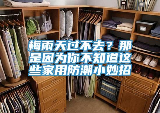 梅雨天過不去？那是因為你不知道這些家用防潮小妙招