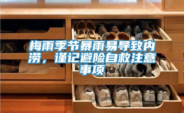 梅雨季節(jié)暴雨易導(dǎo)致內(nèi)澇，謹(jǐn)記避險自救注意事項