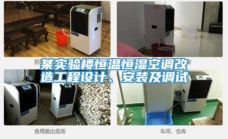 某實驗樓恒溫恒濕空調(diào)改造工程設(shè)計、安裝及調(diào)試
