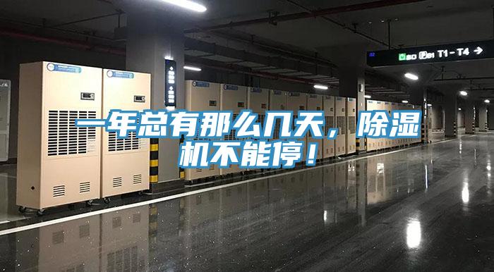 一年總有那么幾天，除濕機不能停！
