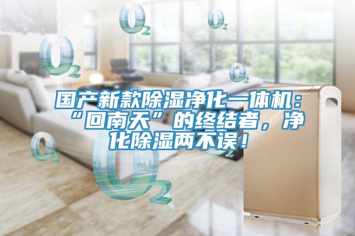 國產新款除濕凈化一體機：“回南天”的終結者，凈化除濕兩不誤！