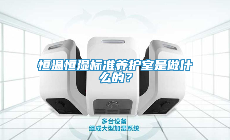 恒溫恒濕標(biāo)準(zhǔn)養(yǎng)護(hù)室是做什么的？