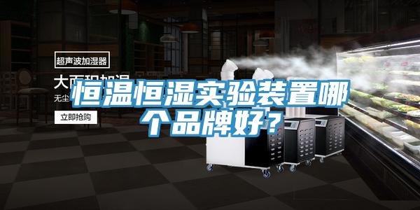 恒溫恒濕實驗裝置哪個品牌好？