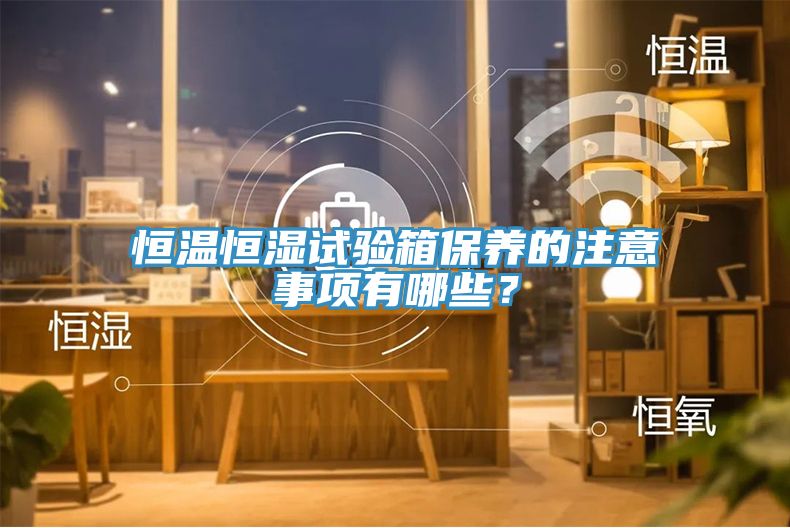 恒溫恒濕試驗箱保養(yǎng)的注意事項有哪些？