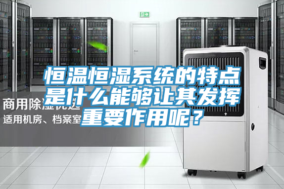 恒溫恒濕系統(tǒng)的特點是什么能夠讓其發(fā)揮重要作用呢？