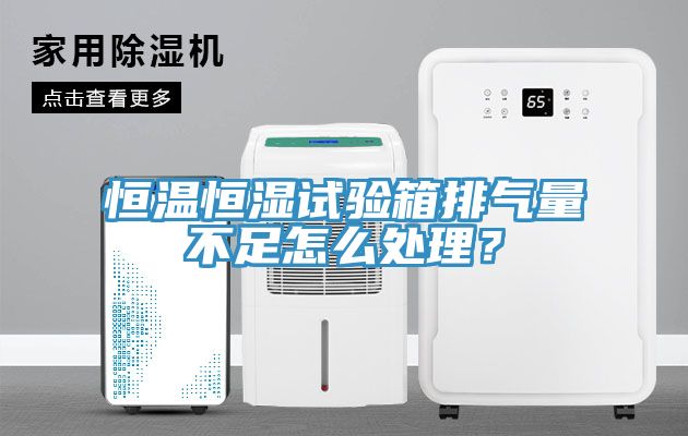 恒溫恒濕試驗箱排氣量不足怎么處理？
