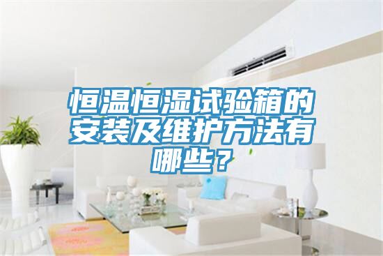 恒溫恒濕試驗(yàn)箱的安裝及維護(hù)方法有哪些？