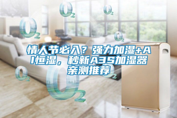 情人節(jié)必入？強(qiáng)力加濕+AI恒濕，秒新A3S加濕器親測推薦