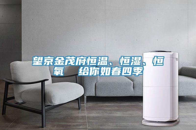 望京金茂府恒溫、恒濕、恒氧  給你如春四季