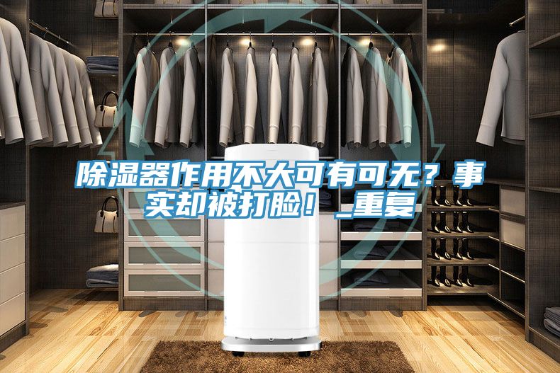 除濕器作用不大可有可無(wú)？事實(shí)卻被打臉！_重復(fù)