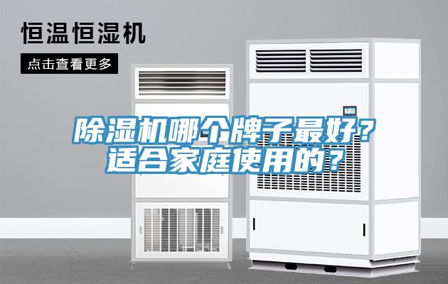 除濕機(jī)哪個(gè)牌子最好？適合家庭使用的？
