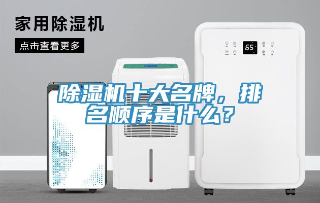除濕機十大名牌，排名順序是什么？