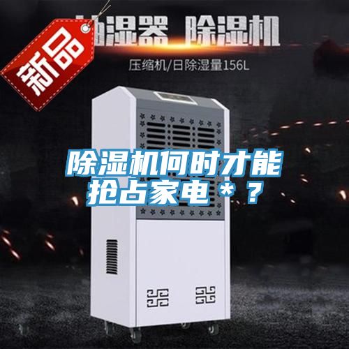 除濕機何時才能搶占家電＊？