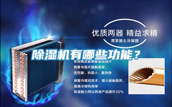 除濕機有哪些功能？